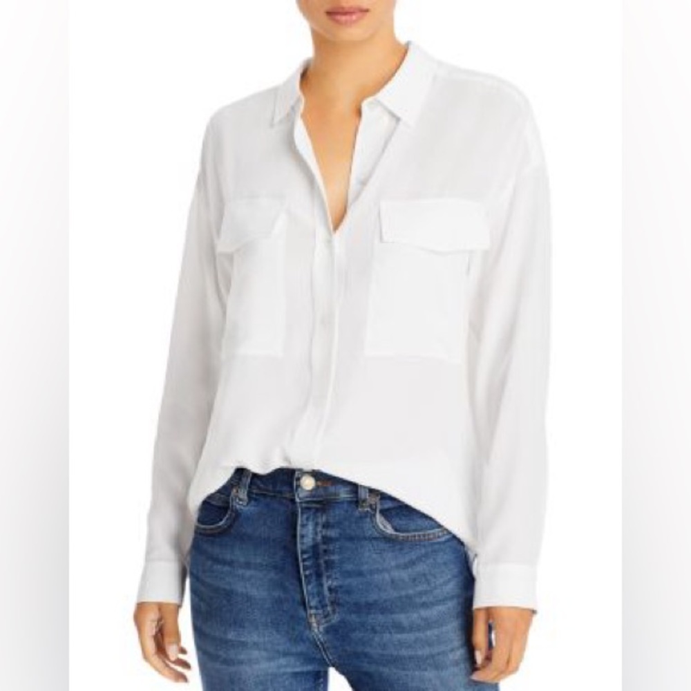RAILS CORI SILK BUTTON DOWN BLOUSE - Picture 6 of 15
